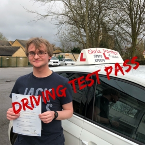 Nicholas Rushton of Sutton Passed Driving Test Skipton