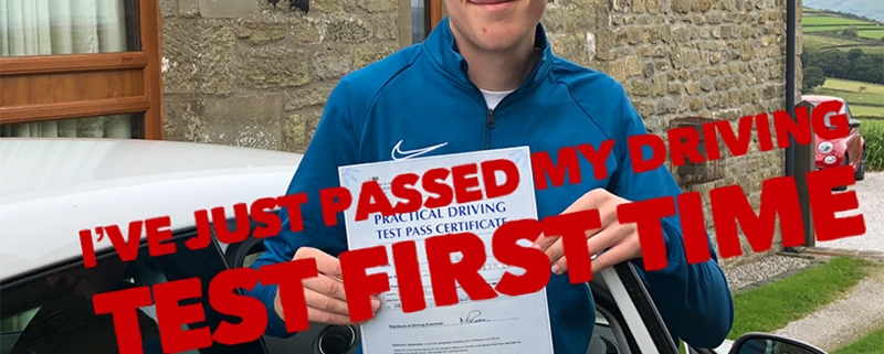 Congratulations Ben Southern Of Sutton For Passing Your Driving Test First Time At Skipton